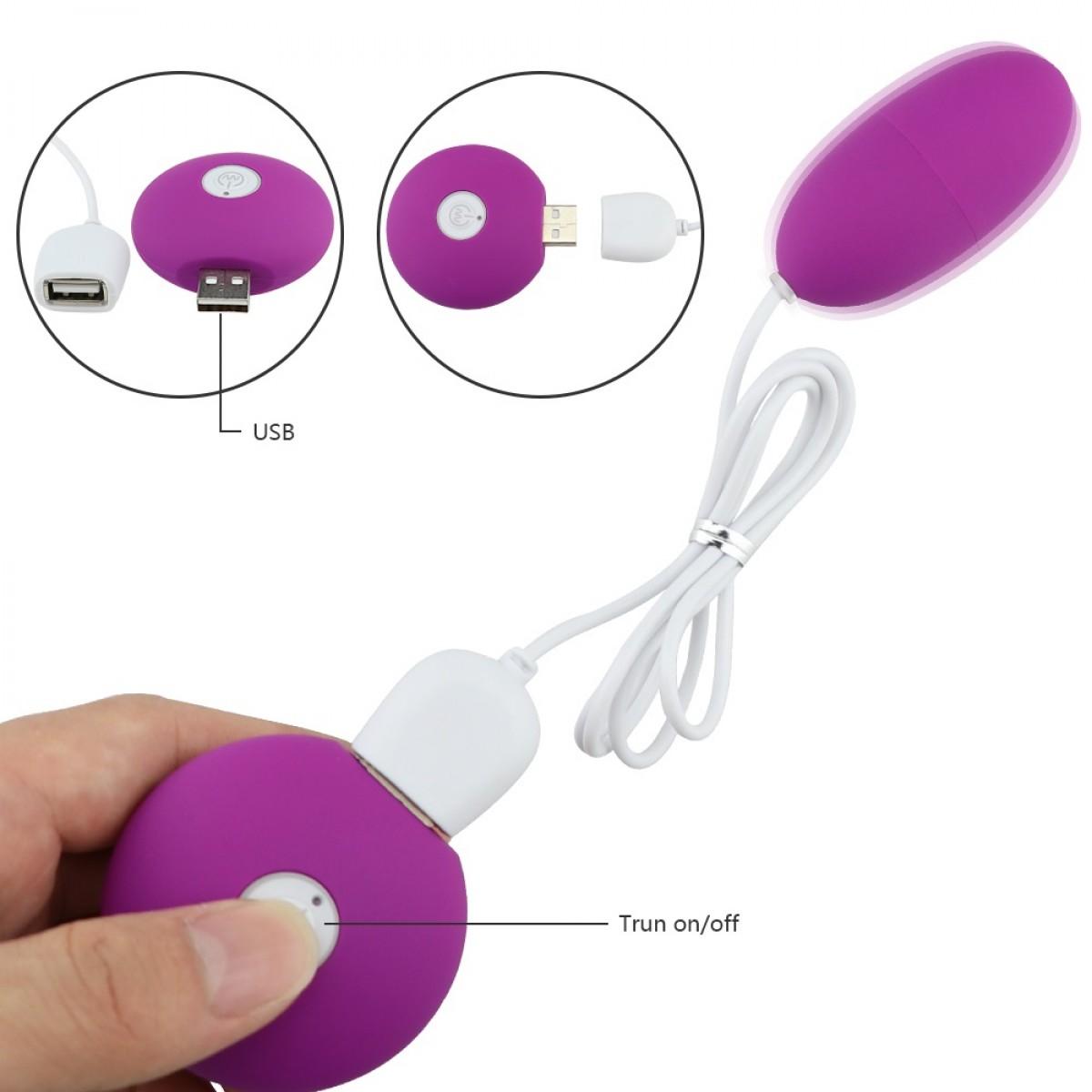 10 Titreşim Fonksiyonlu Usb Şarjlı Vajinal Titreşimli Klitoris Uyarıcılı Zevk Topu Orgazm Vibratör