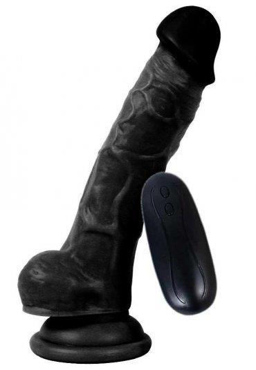 17 Cm Ultra Soft Gerçekçi Dokuda 10 Farklı Titreşim Vibratör Vantuzlu Zenci Realistik Penis Dildo
