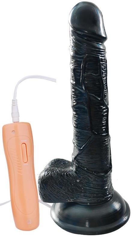21 Cm 10 Farklı Titreşim Gerçekçi Ten Doku Siyah Vibratör Güçlü Vantuzlu Penis Zenci Realistik Dildo