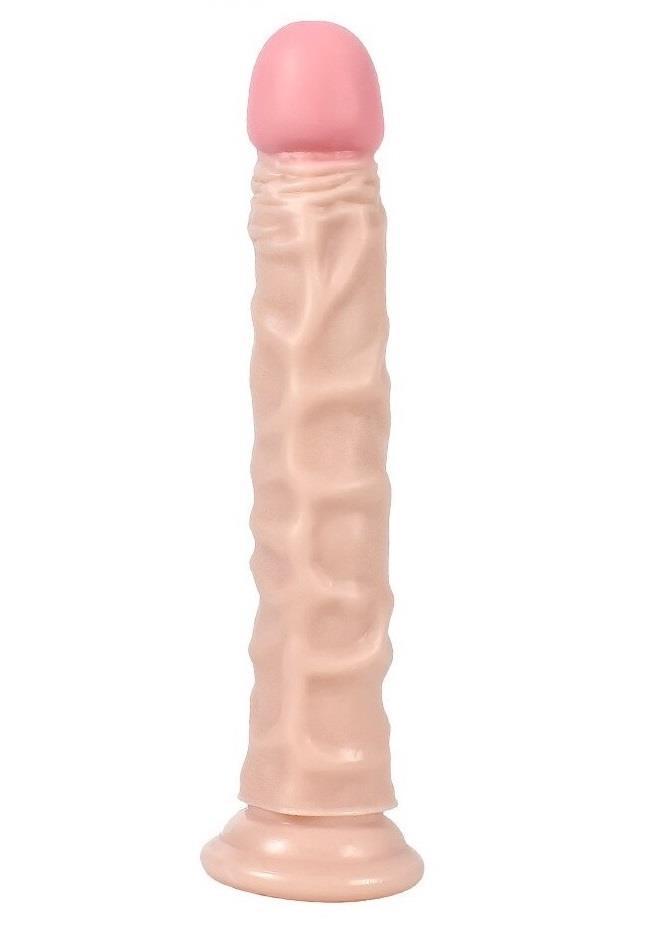 24 Cm Yumurtalıksız Ultra Gerçekçi Dokuda Güçlü Vantuzlu Ten Rengi Anal Vajina Realistik Penis Dildo