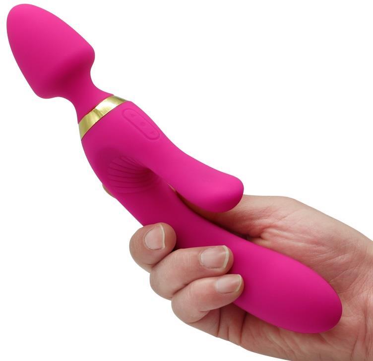 3 Motorlu Dildo Masaj Klitoris G-Spot Uyarıcılı Soft Silikon Dokuda Usb Şarjlı Teknolojik Vibratör