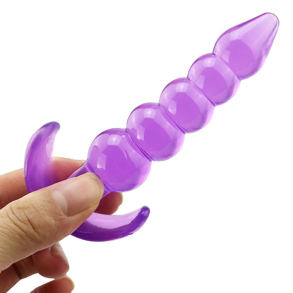 Anal Genişletici Boğumlu Yumuşak Esnek Jel Dokuda Anal Tıkaç Plug