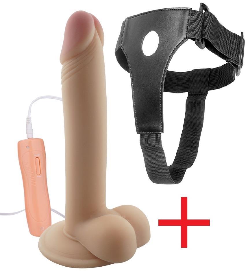 Bağlamalı 21 Cm 10 Mod Titreşim Damarsız Takma Penis Oynar Başlıklı Realistik Kemerli Vibratör Dildo