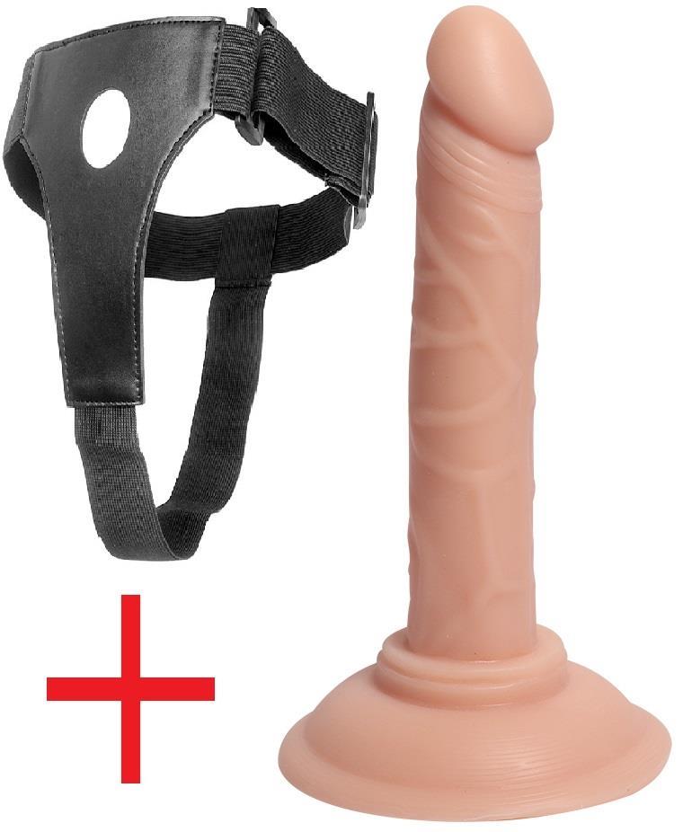 Belden Bağlamalı 13.5 Cm Büyük Geniş Vantuzlu Kemerli Penis Anal Ve Vajina Realistik Takma Dildo