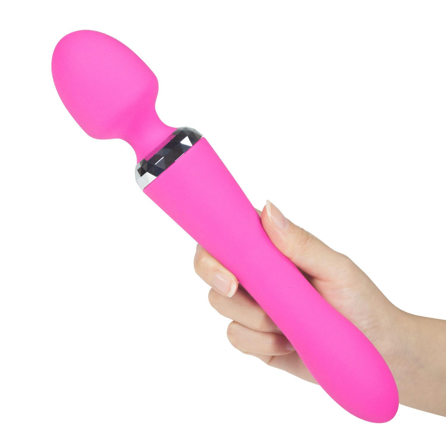 Çift Motorlu Hem Dildo Hem Masaj Vibratörü Usb Şarjlı 10 Mod Titreşim Teknolojik Lüks Vibratör