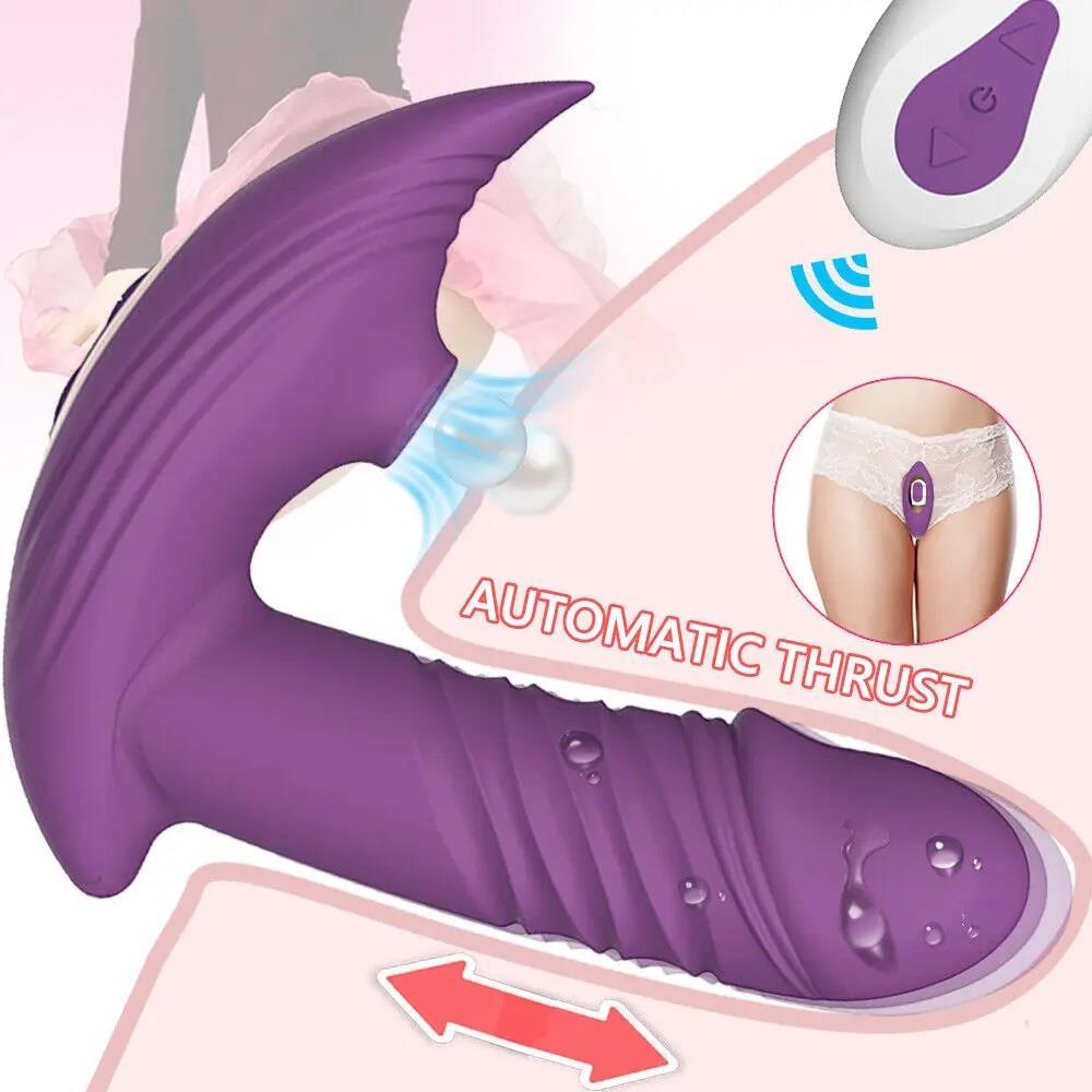 Emiş Güçlü İleri Geri Hareketli Kumandalı Şarjlı Giyilebilen Güçlü Titreşimli Soft Silikon Vibratör