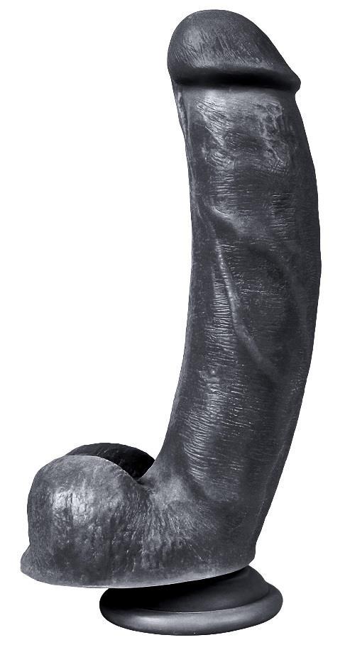 Esnek Yapıya Sahip Gerçekçi Hissiyat Et Dokusunda 21 Cm Zenci Penis Güçlü Vantuzlu Realistik Dildo