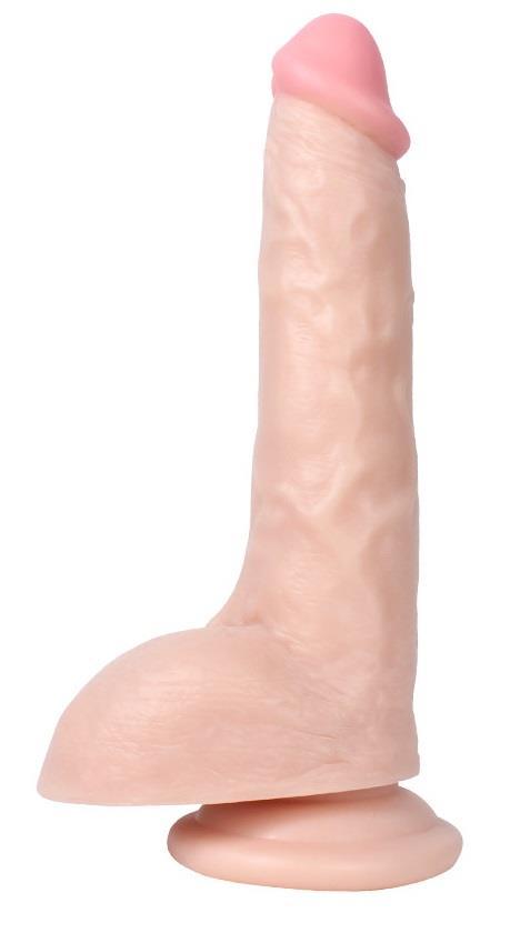 Et Dokusunda 25 Cm Kalın Ultra Gerçekçi Görünümde Güçlü Vantuzlu Penis Ten Rengi Realistik Dildo