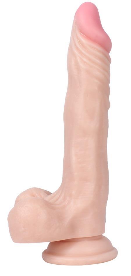 Et Dokusunda Ultra Gerçekçi Ten Hissiyatı 21 Cm Güçlü Vantuzlu Ten Rengi Tam Realistik Penis Dildo