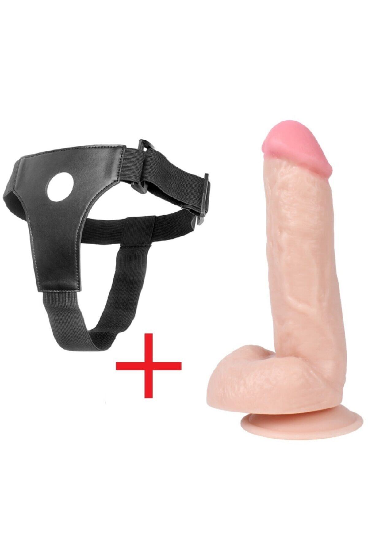 18 cm Et Dokusu Realistik Penis Vantuzlu Kalın Dildo