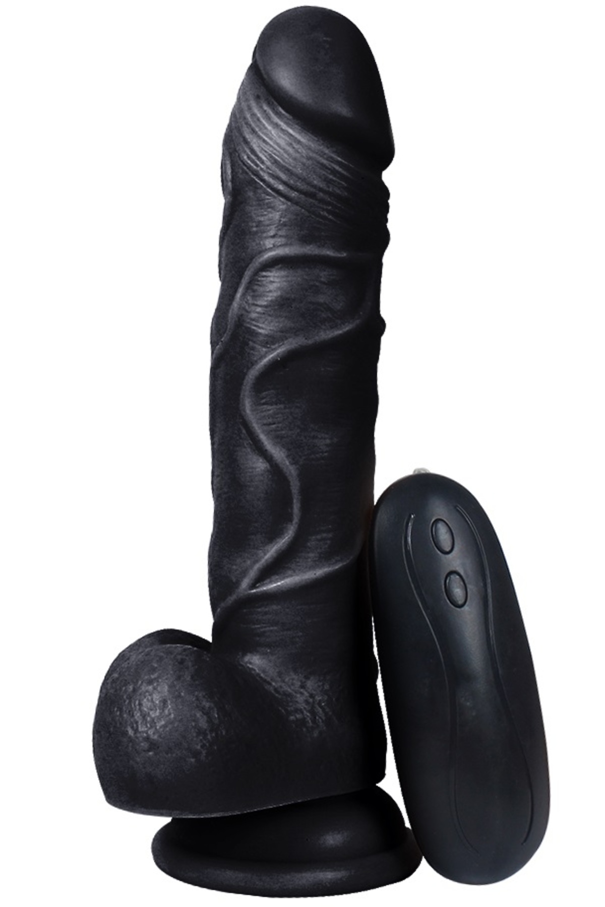 20 Cm Vantuzlu Gerçekçi Ten Dokusunda 10 Farklı Titreşim Fonksiyonlu Zenci Realistik Penis Vibratör