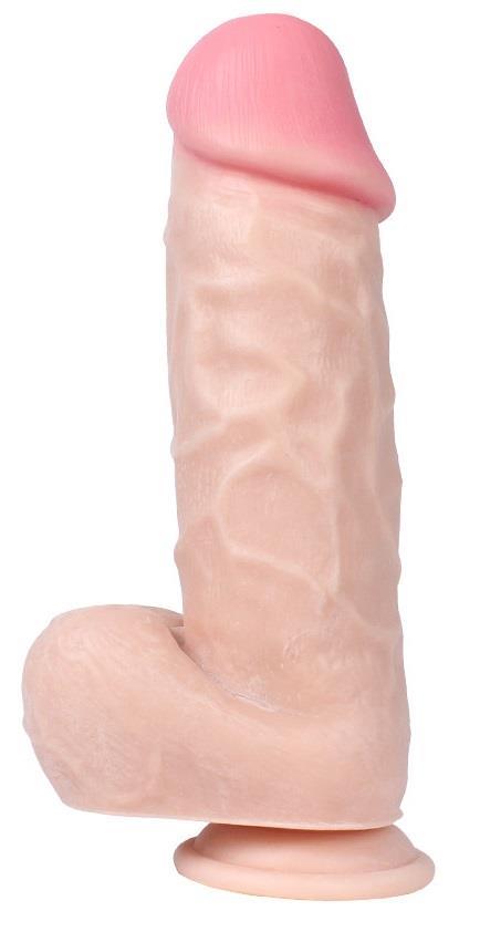 Gerçekçi Boyut Et Dokusunda 22 Cm Kalın Güçlü Vantuzlu Penis Ten Hissiyatı Ten Rengi Realistik Dildo