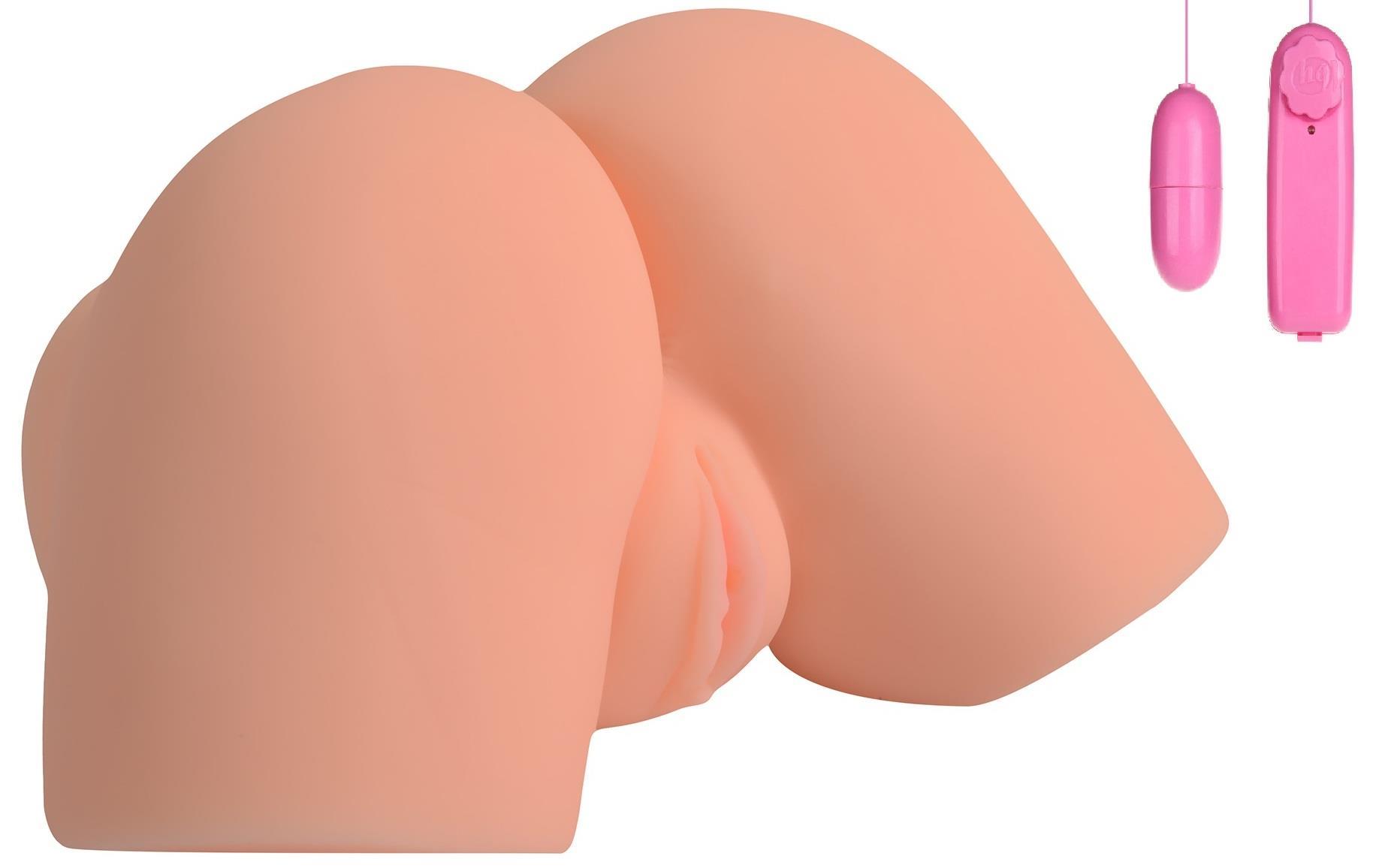 Gerçekçi Doku Titreşimli Çift İşlevli Vajina Ve Anal Realistik Kalça 1.85 Kg Yapay Suni Mastürbatör