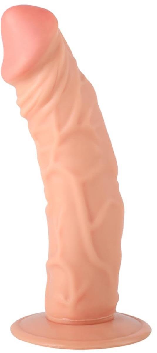 Gerçekçi Et Dokusunda Anal Ve Vajina 19 Cm Güçlü Vantuzlu Yumurtalıksız Penis Realistik Yapay Dildo