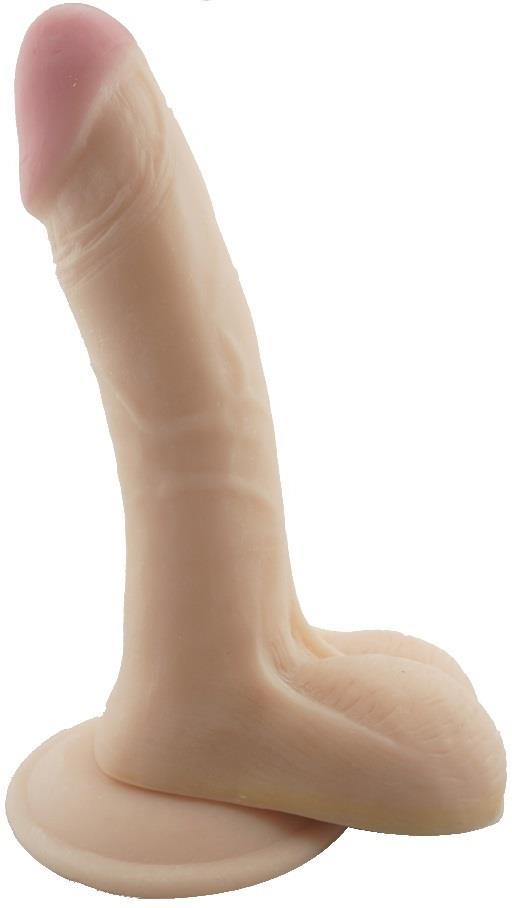 Gerçekçi Et Dokusunda Güçlü Vantuzlu 20.5 Cm Kalın Yumuşak Dildo Ultra Ten Hissiyatı Realistik Penis