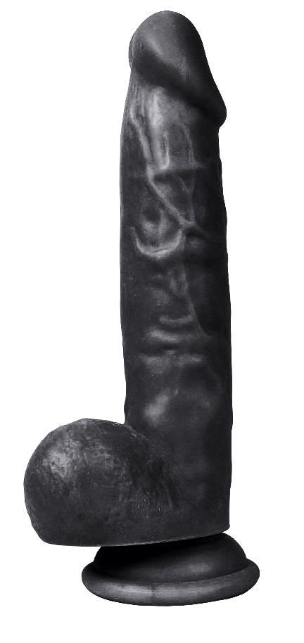 Gerçekçi Ultra Yumuşak Dokuda 20 Cm Zenci Et Dokulu Yapay Penis Güçlü Vantuzlu Realistik Siyah Dildo