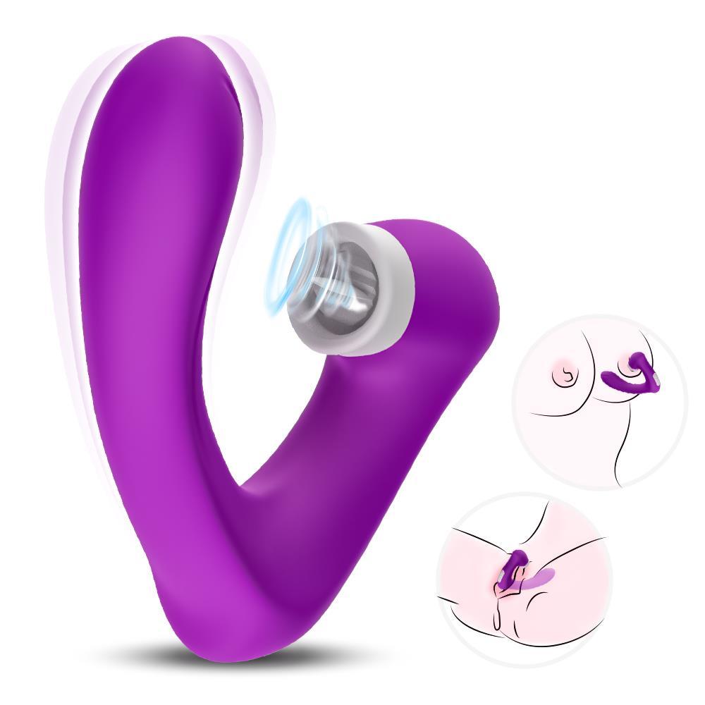 Giyilebilen 9 Titreşim Fonksiyonlu Emiş ve Dil Atabilen Ultra Soft Dokuda Orgazm Zevk Vibratörü