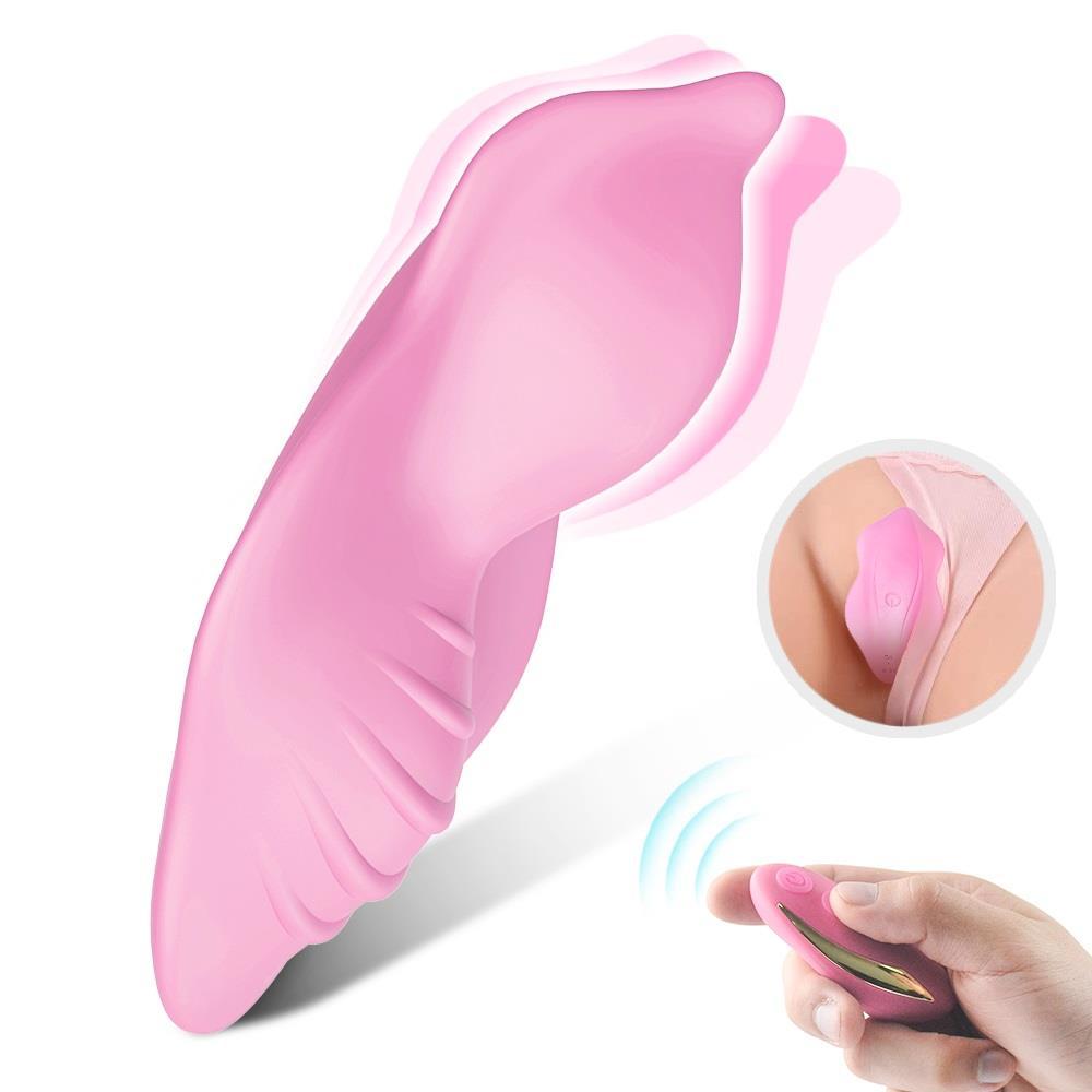 Giyilebilen Soft Silikon Doku Uzaktan Kumandalı Dildo 9 Mod Titreşim Klitoris Orgazm Zevk Vibratörü