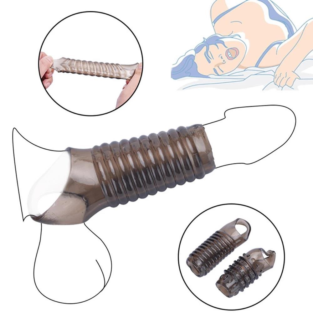 Gövde Testis Tutacaklı Yarım Penis Kılıfı Ultra Yumuşak G Noktası Uyarıcı Ve Dildo Halkası