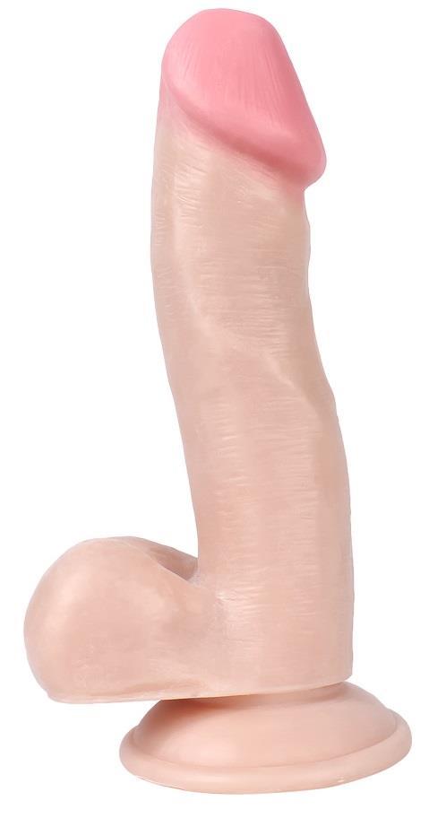 Güçlü Vantuzlu Ten Rengi 17.5 Cm Ultra Gerçekçi Et Dokusunda Anal Ve Vajina Realistik Penis Dildo