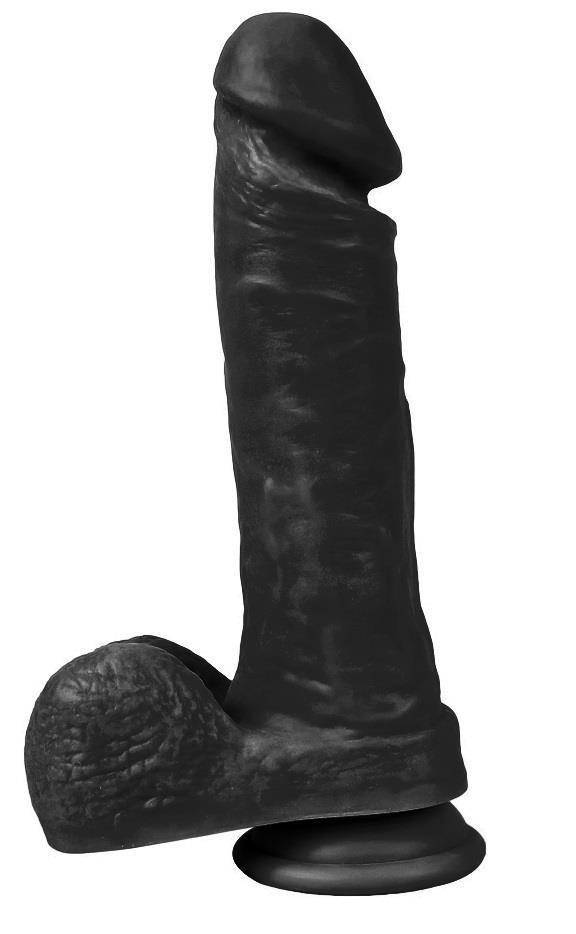 Kalın 22 Cm Güçlü Vantuzlu Zenci Penis Ultra Realistik Gerçekçi Et Dokusunda Siyah Dildo
