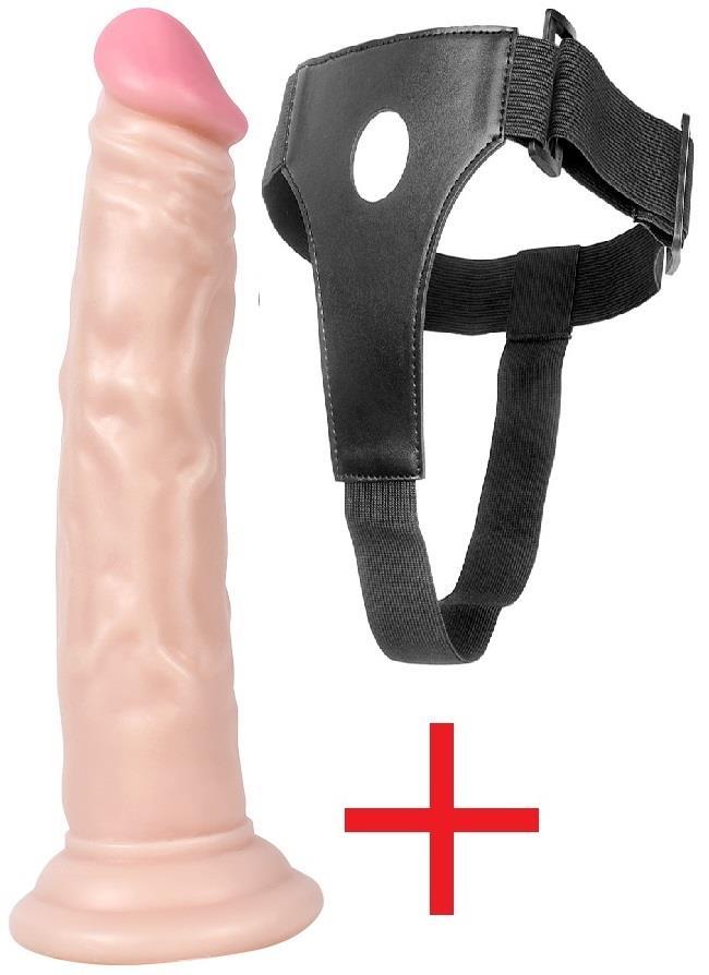 Kemerli Anal Vajina Yumurtalıksız 19.5 Cm Belden Bağlamalı Penis Gerçekçi Doku Realistik Takma Dildo