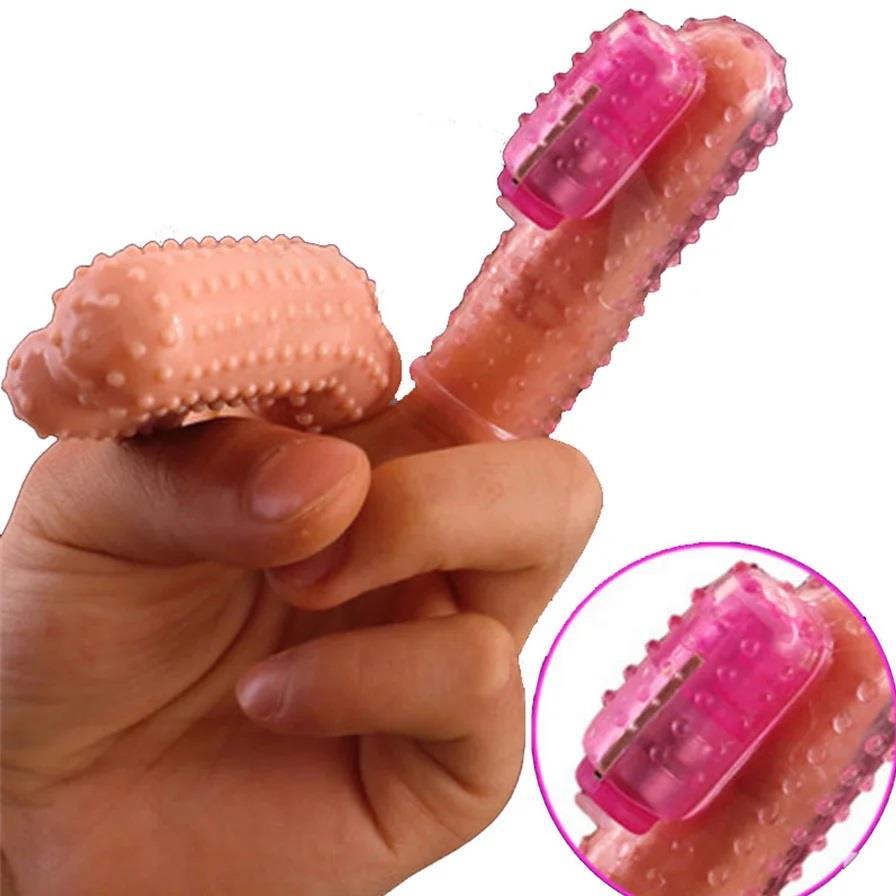 Orgazm G Noktası Uyarıcı Tırtıklı Güçlü Titreşimli Parmak Kılıfı