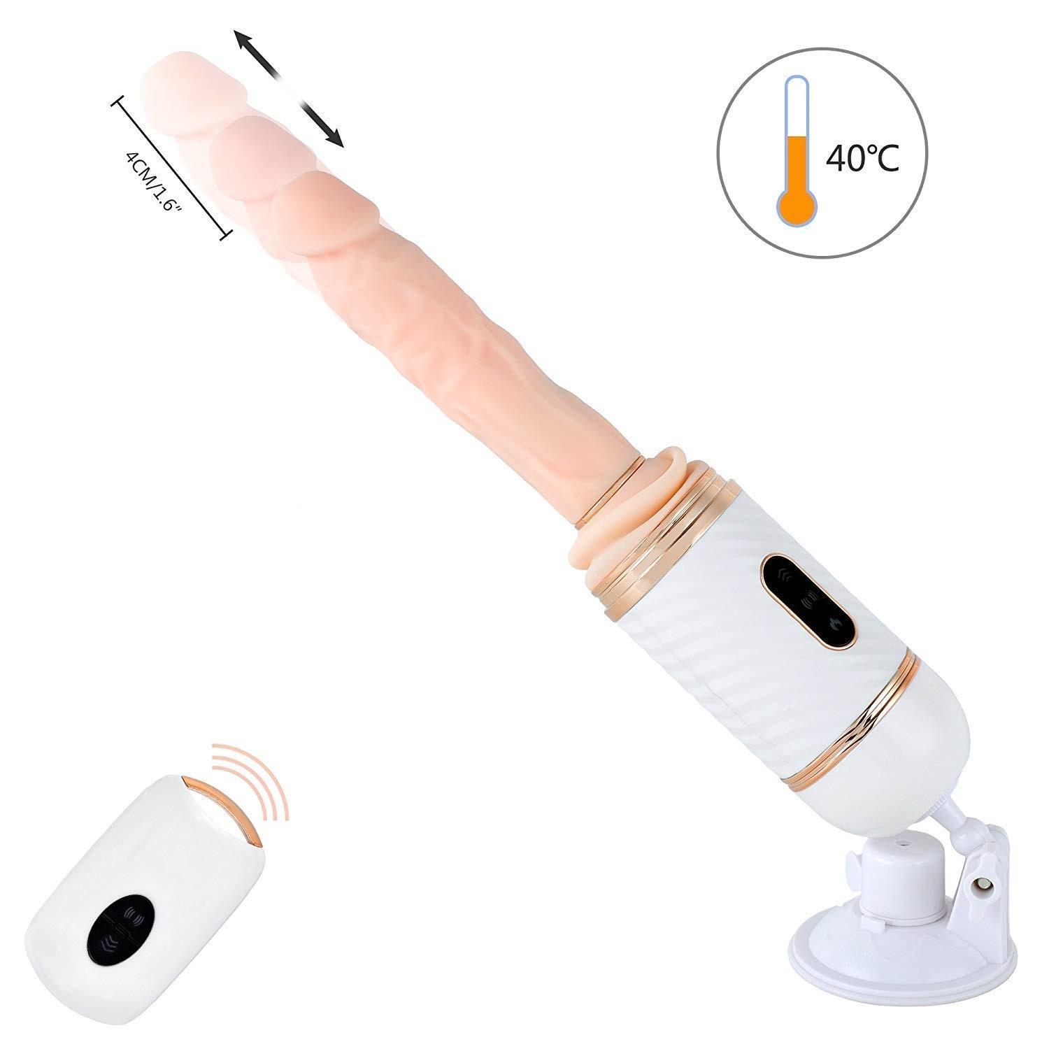 Otomatik Gidip Gelmeli Isıtmalı Vantuzlu Uzaktan Kumandalı Usb Şarjlı Gerçekçi Dokuda Sex Makinesi