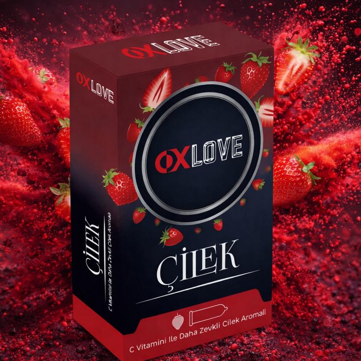 Ox Love Çilek Aromalı Prezervatif