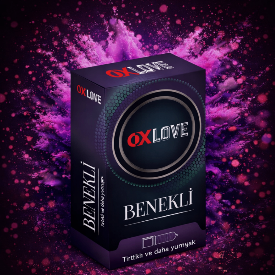 OX Love Benekli Tırtıklı Prezervatif