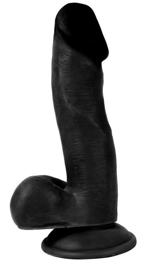 Soft Et Dokusunda Gerçekçi Hissiyat 17.5 Cm Siyah Penis Anal Vajina Vantuzlu Realistik Zenci Dildo