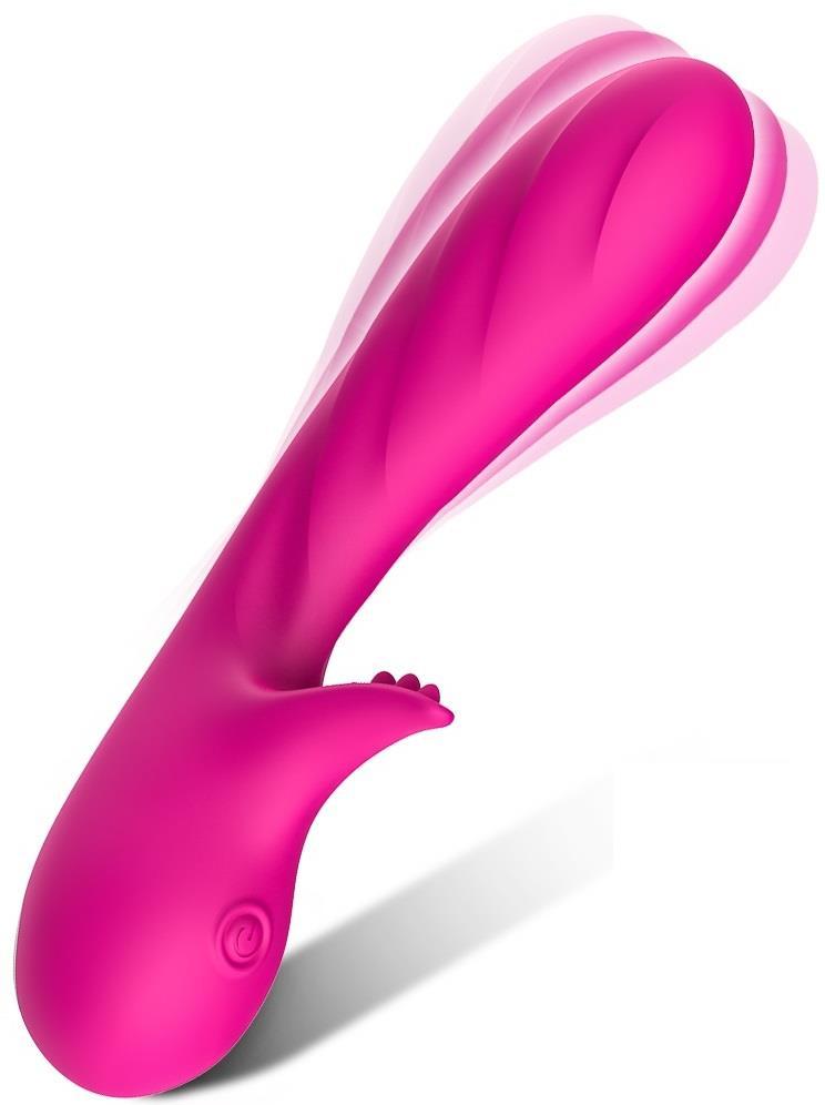 Soft Silikon Doku Orgazm Tırtıklı Klitoris Uyarıcı G Noktası 9 Mod Titreşimli Şarjlı Rabbit Vibratör