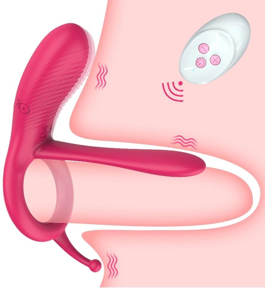 Soft Silikon Uzaktan Kumandalı Şarjlı 10 Farklı Titreşimli Klitoris G-Spot Anal Orgazm Penis Halkası