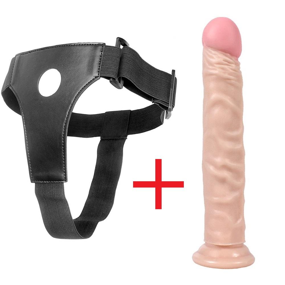 Spartacus Sexy 24 Cm Yumurtalıksız Realistik Belden Bağlamalı Kemerli Penis