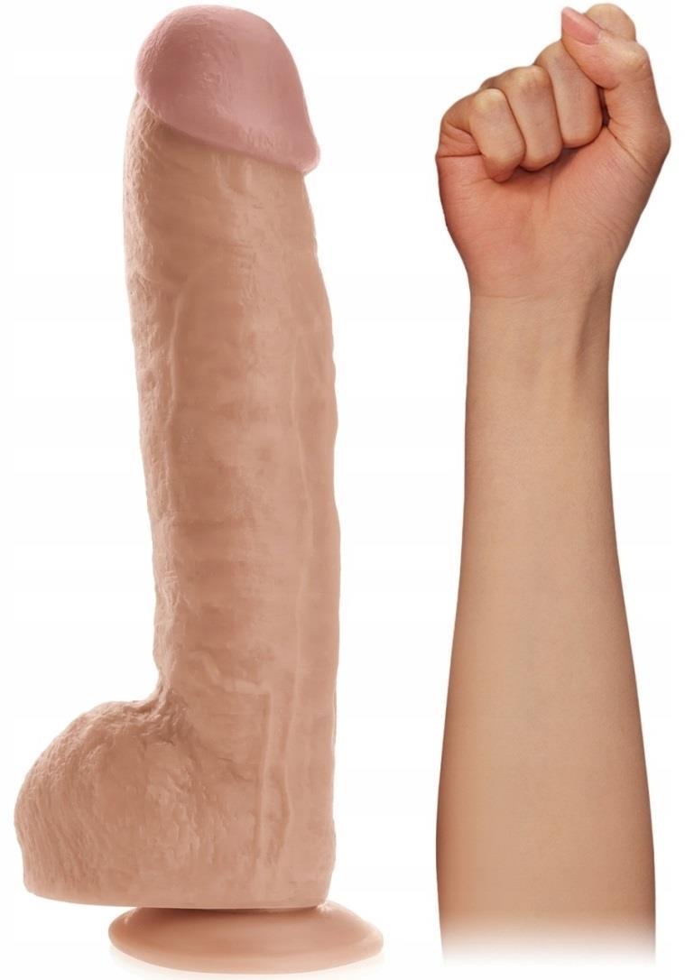 Ultra Gerçekçi Ten Dokusunda 33 Cm Kalın Büyük Boy Penis Güçlü Vantuzlu Süper Realistik Dildo