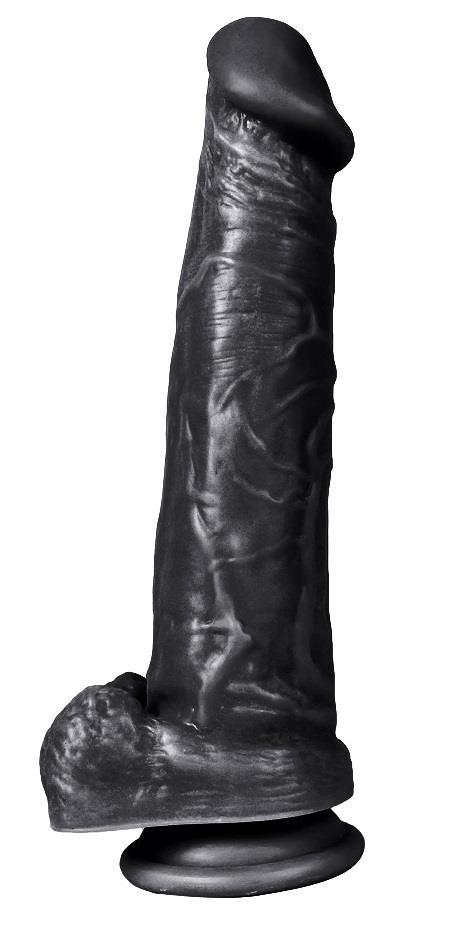 Tamamen Et Dokusunda 23 Cm Zenci Dildo Gerçekçi Esnek Dokuya Sahip Güçlü Vantuzlu Realistik Penis