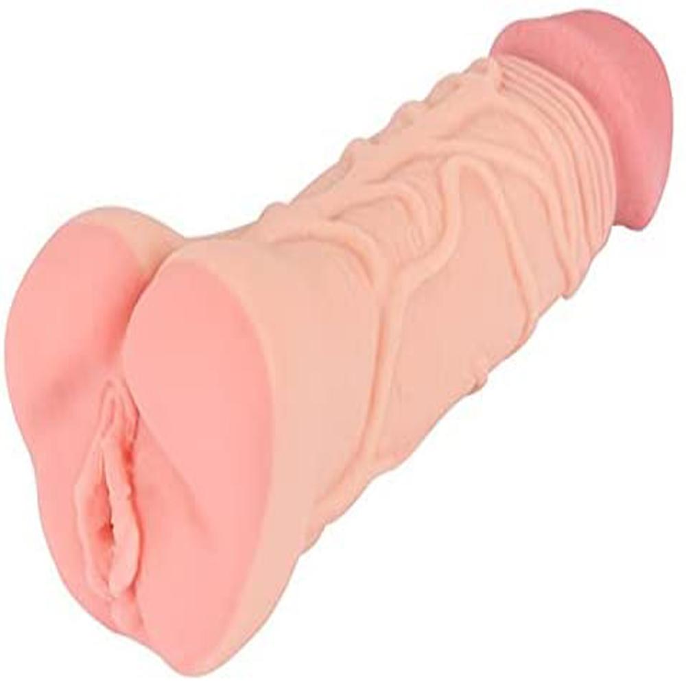 Tamamen Gerçekçi Et Dokusuna Sahip Ten Hissiyatında Kalın Anal Mastürbatör Ve Penis Kılıfı