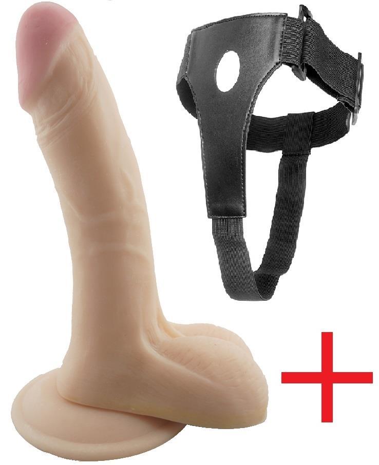 Ten Dokusunda 20 Cm Belden Bağlamalı Kemerli Dildo Ultra Soft Dokuda Realistik Takma Vibratör Penis