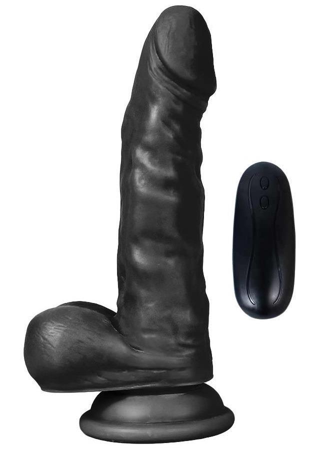Ten Hissiyatında 17 Cm Anal Vajina Zenci 10 Farklı Titreşim Vantuzlu Realistik Vibratör Penis Dildo