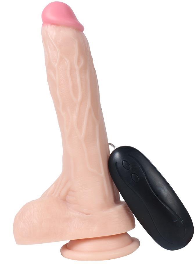 Ten Rengi Gerçekçi Ten Dokusunda 21 Cm 10 Farklı Titreşim Fonksiyonu Ultra Realistik Vibratör Penis