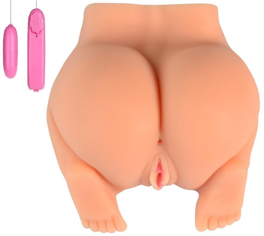 Titreşimli Ultra Gerçekçi Dokuda Çift İşlevli Vajina Ve Anal Realistik Kalça Yapay Suni Mastürbatör