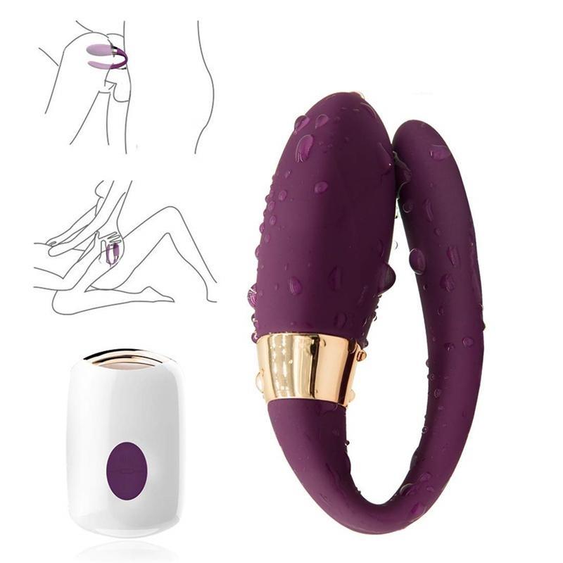 U Şekilli Esnek Soft Silikon Usb Şarjlı 10 Farklı Titreşimli Uzaktan Kumandalı Giyilebilen Vibratör