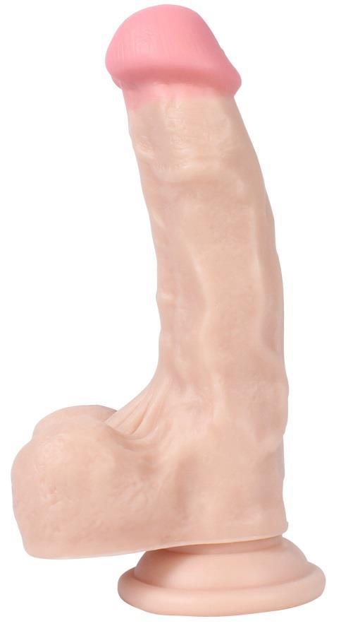 Ultra Gerçekçi Esnek Soft Doku 18 Cm Güçlü Vantuzlu Penis Ten Hissiyatında Ten Rengi Realistik Dildo
