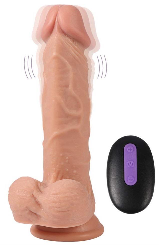 Ultra Soft Dokuda Usb Şarjlı 21.5 Cm 10 Farklı Titreşim Uzaktan Kumandalı Tam Realistik Vibratör