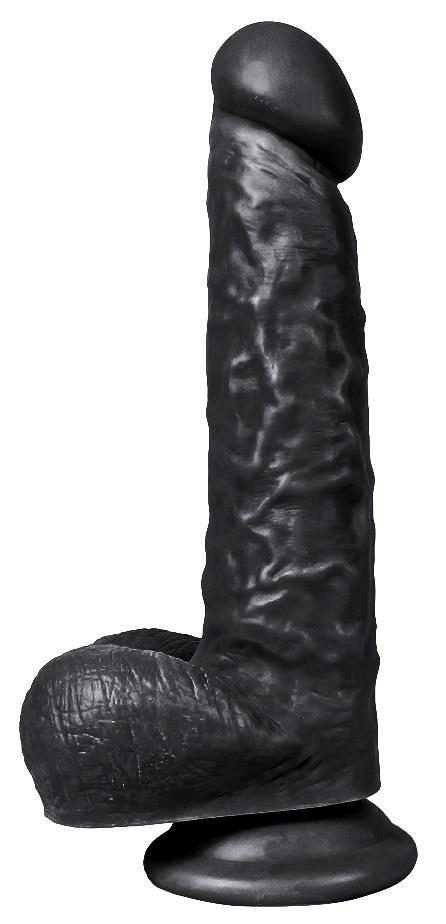 Ultra Soft Gerçekçi Esnek Et Dokusunda 26 Cm Kalın Zenci Penis Güçlü Vantuzlu Realistik Siyah Dildo