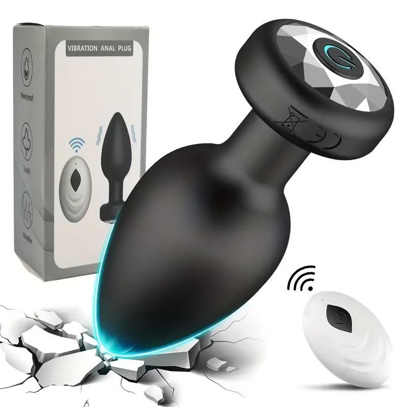 Uzaktan Kumandalı Ultra Soft Silikon Dokuda Usb Şarjlı 10 Farklı Titreşimli Anal Plug Tıkaç Vibratör