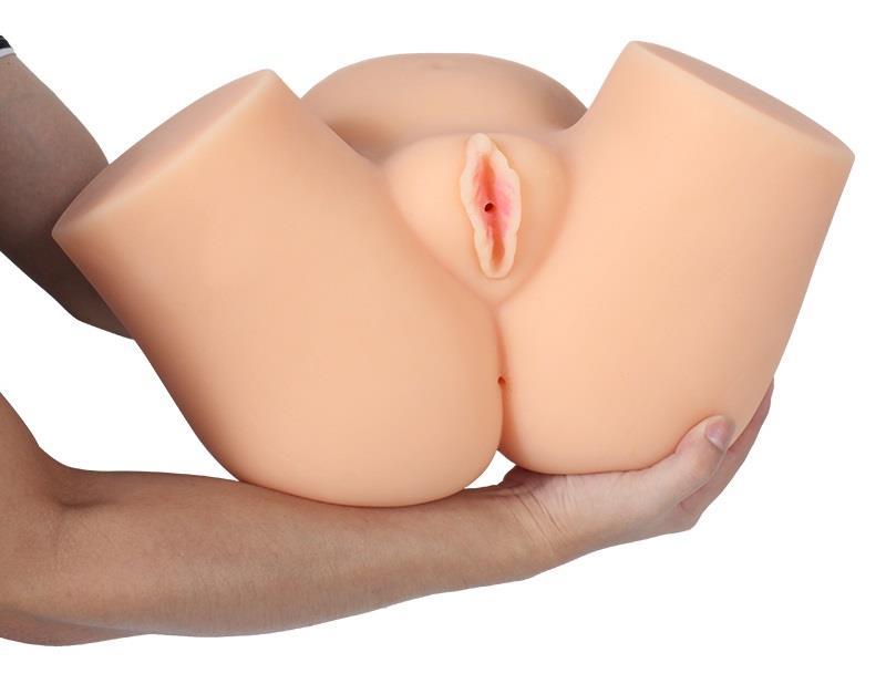 XL Büyük Boy Realistik Kalça Çift İşlevli Vajina Ve Anal Gerçekçi Hissiyat Yapay Suni Mastürbatör