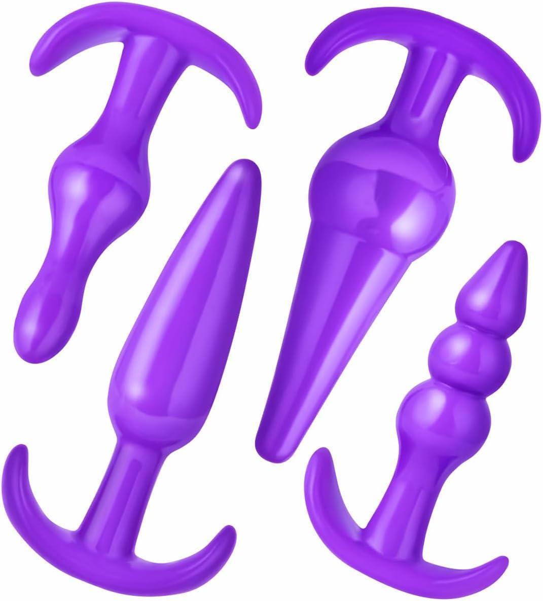 Yüksek Kaliteli Jel Dokulu 4 Farklı Model Ve Ölçülerde Genişletici Alıştırıcı Açıcı Anal Plug Set