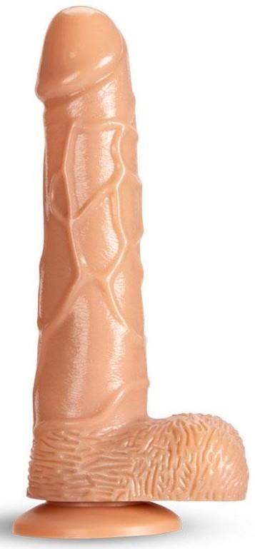 Yumuşak Ten Dokusunda 18.5 Cm Vantuzlu Penis Ultra Gerçekçi Doku Hissiyatı Realistik Testisli Dildo
